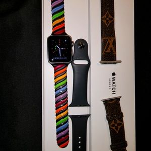 Apple watch series 3 with bands and watch protector